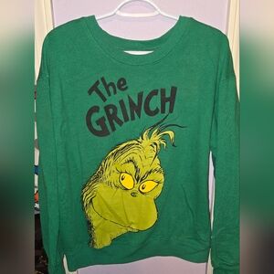 Green Grinch Women's Crew Neck Sweater